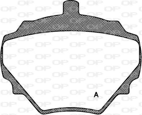 OPEN PARTS Комплект тормозных колодок, дисковый тормоз BPA0052.10